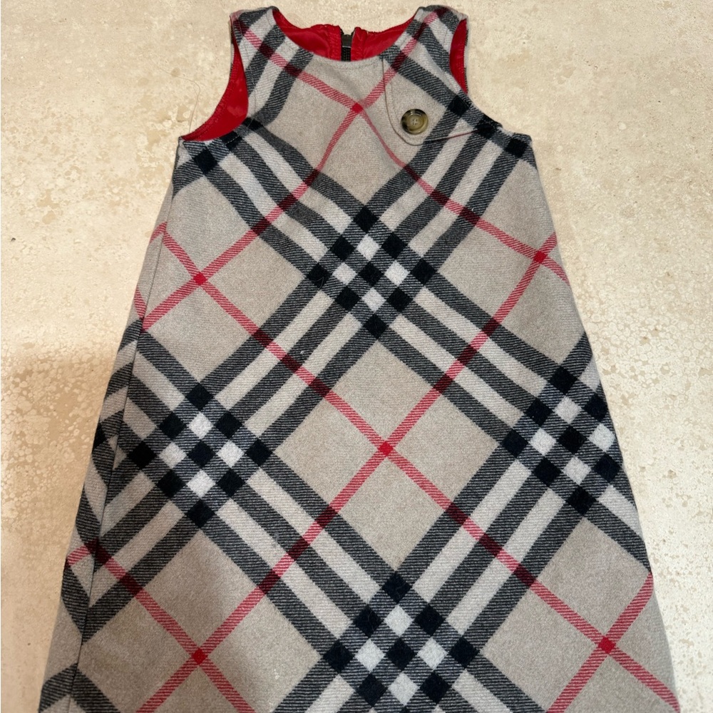 Girls Burberry Plaid Dress size 4Y